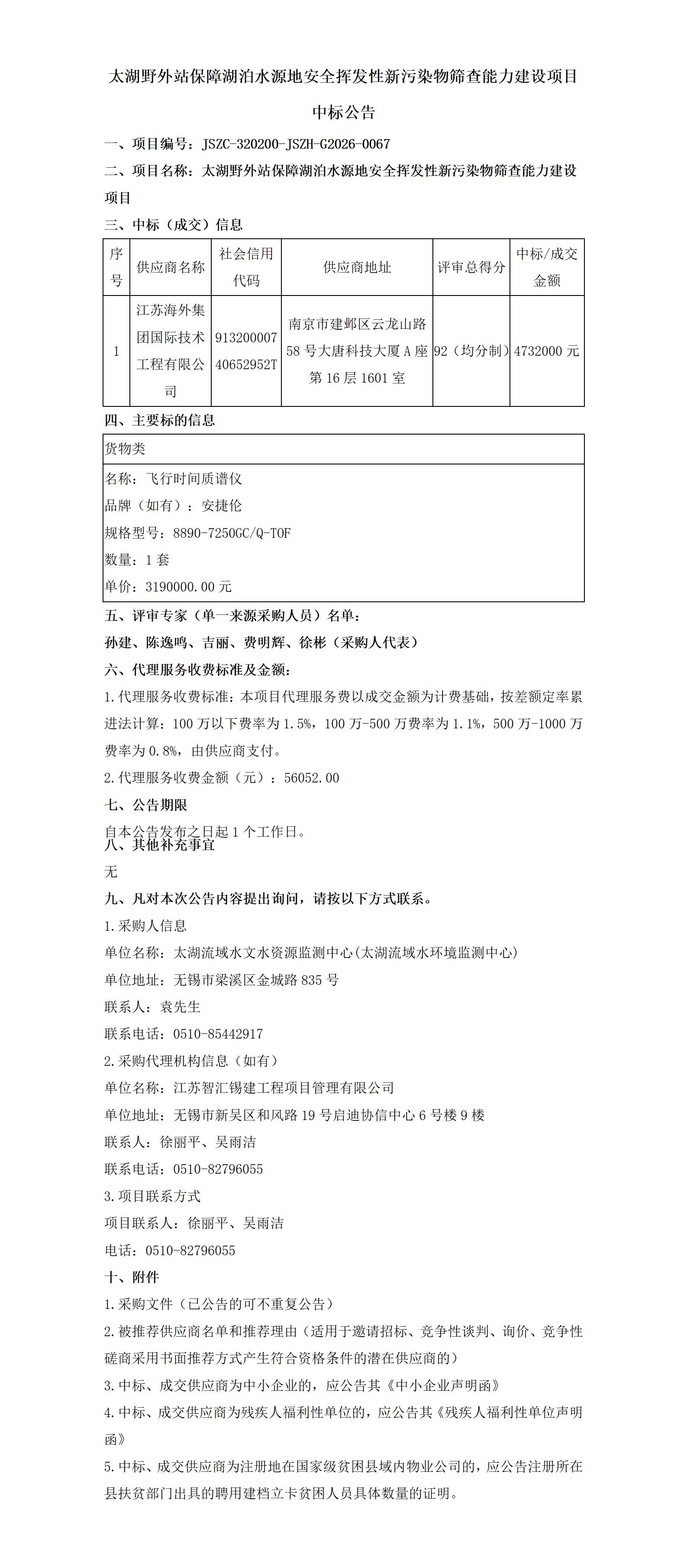 太湖野外站保障湖泊水源地安全挥发性新污染物筛查能力建设项目中标公告_01.jpg